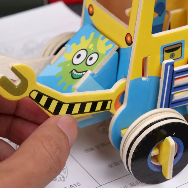 3D Wooden Jigsaw Puzzle – Build, Play, and Learn!