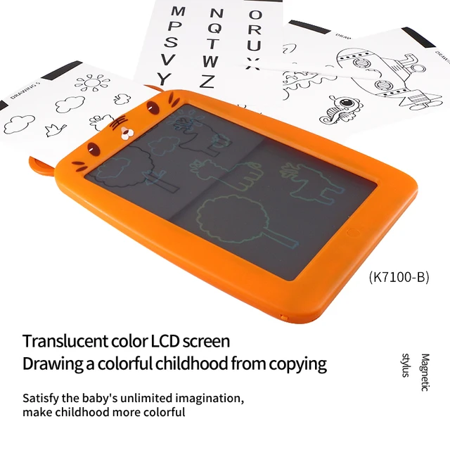 10-Inch Cartoon Rabbit-Shaped LCD Drawing Tablet for Kids