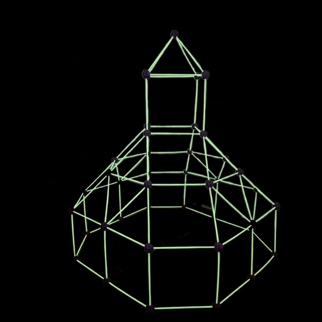 Glow-in-the-Dark Fort Building Kit for Kids - STEM Construction Toy