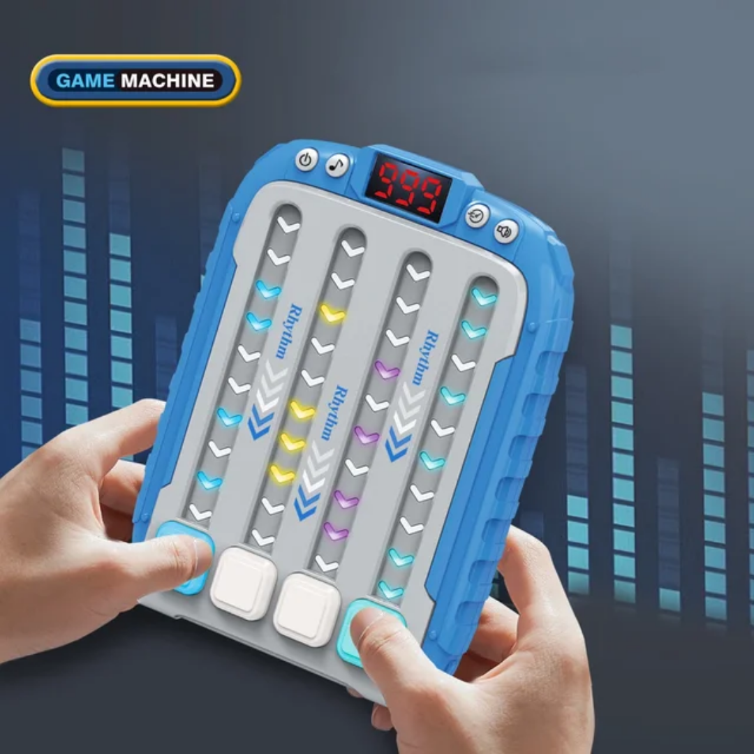 Interactive Rhythm Game Machine with LED Lights & Sound Effects – Fun for All Ages