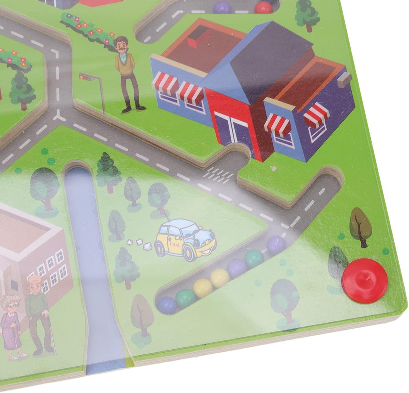 Kids Magnetic Maze Puzzle - City Traffic Learning Toy