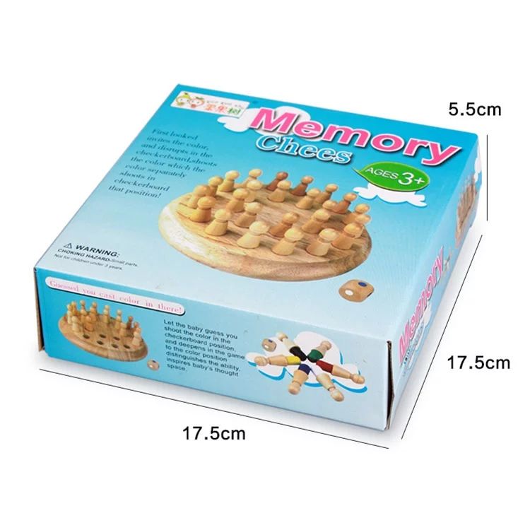 Children's Memory Chess – Wooden Memory Game for Kids