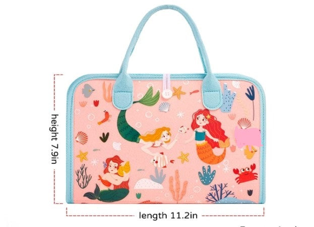 Montessori Busy Book – Mermaid Theme – Preschool Learning & Travel Toy