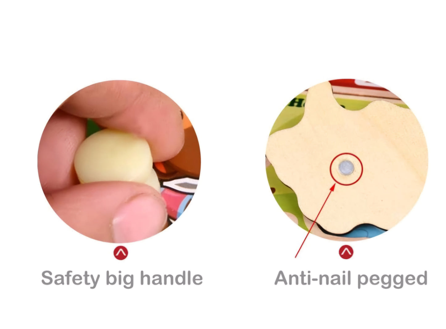 Wooden Farm Animals Puzzle - Farm Animal Peg Board - Farm Animals Puzzle