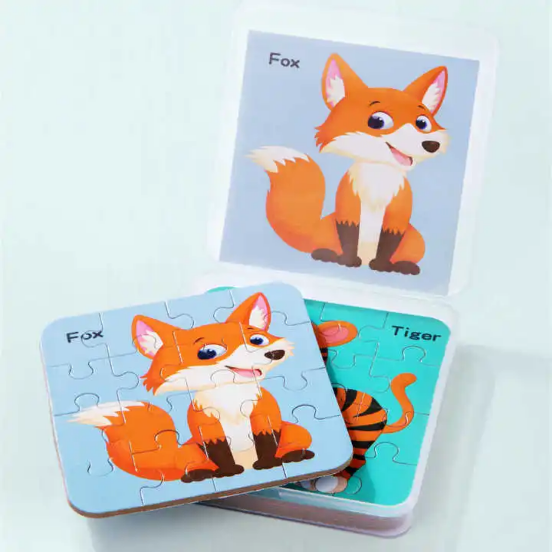 Educational Jigsaw Puzzle Sets for Toddlers – 4 Puzzles per Set