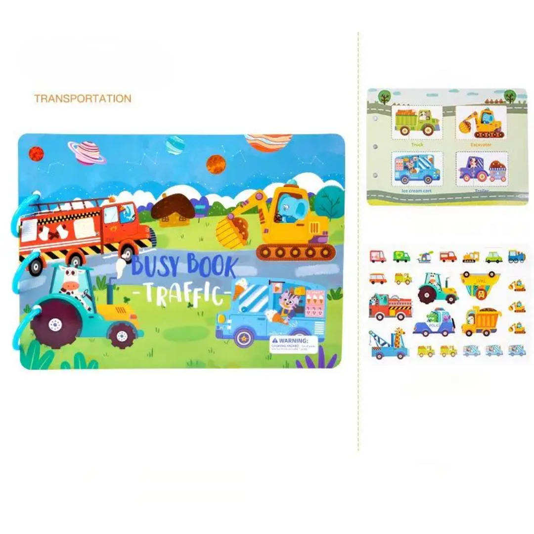Montessori Busy Book - Toddler Activity Book - Farm Animal Theme