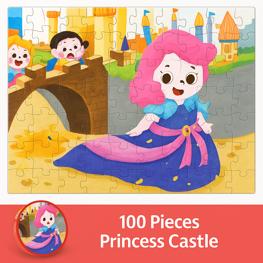 100-Piece Jigsaw Puzzle – Vibrant Themes & Quality Design