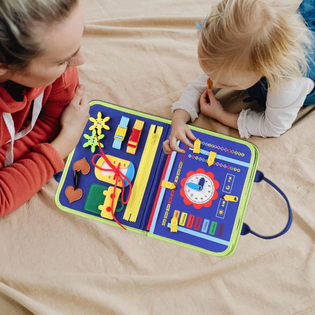 Dinosaur Theme Busy Book – Felt Educational Busy Book for Toddlers