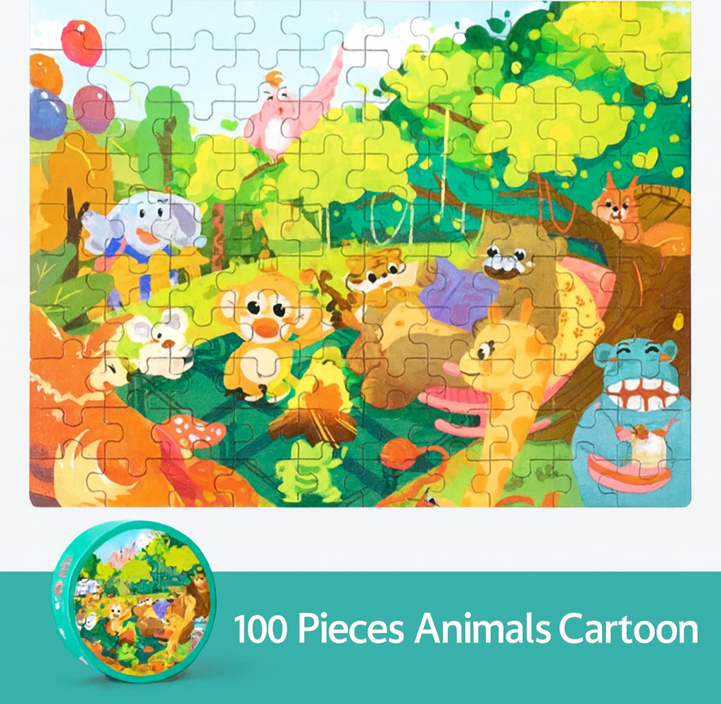 100-Piece Jigsaw Puzzle – Vibrant Themes & Quality Design