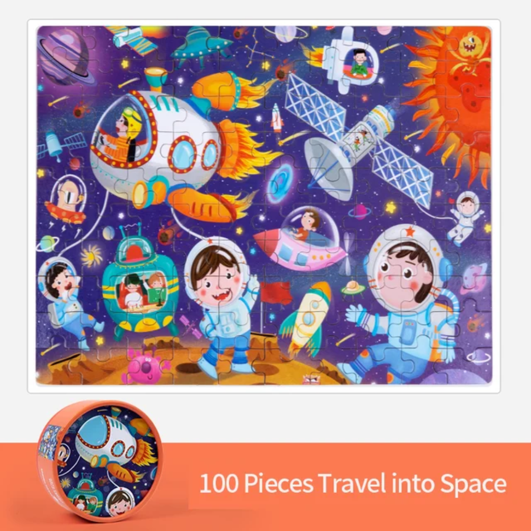 100-Piece Jigsaw Puzzle – Vibrant Themes & Quality Design