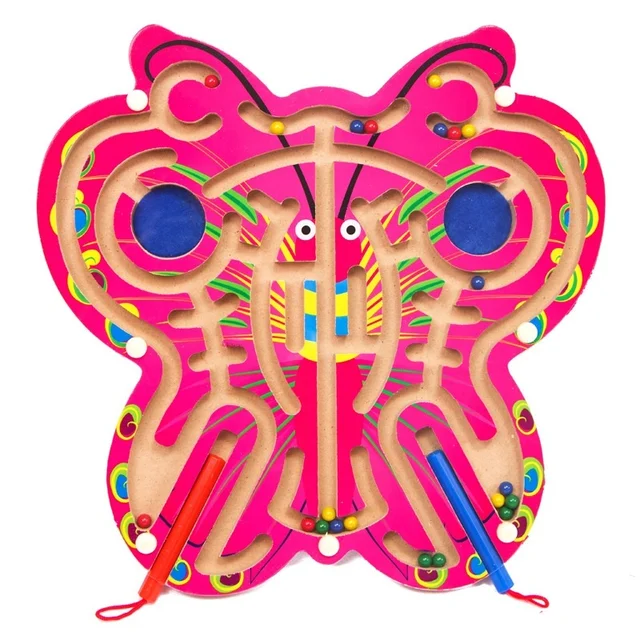 Magnetic Pen Maze – Butterfly or Fish Shape Activity Toy