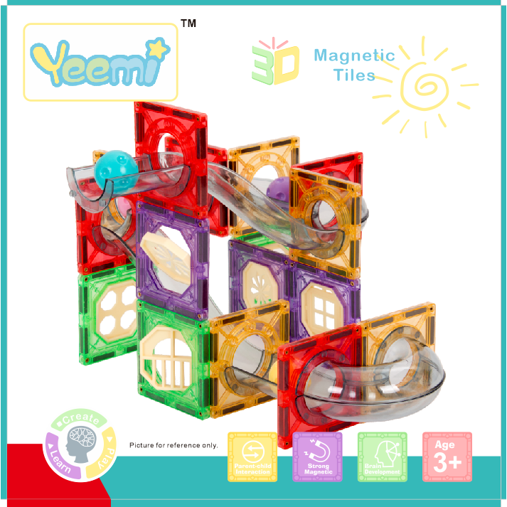 Magnetic Tiles Marble run 42pcs - Reinforced by Rivets