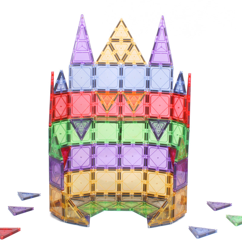 Magnetic Tiles 100pcs set - Reinforced by Rivets