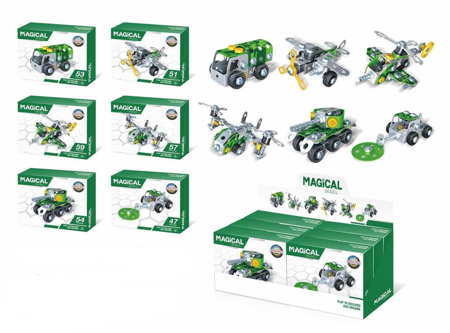 DIY Metal Construction Toys – Multipack 2.0 Building Set for Kids