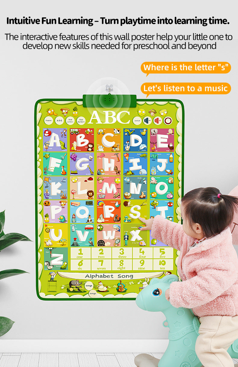 Interactive Alphabet Chart Educational Learning Chart for Kids toytribe