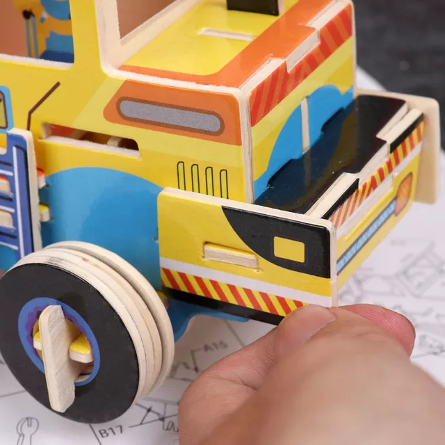 3D Wooden Jigsaw Puzzle – Build, Play, and Learn!