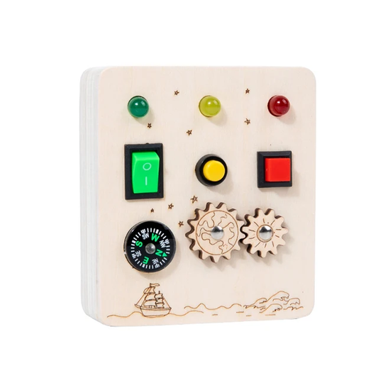 LED Light Up Switch Board - Montessori Educational Socket Toy