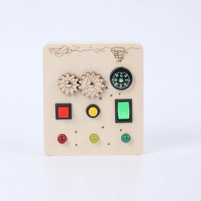 LED Light Up Switch Board - Montessori Educational Socket Toy