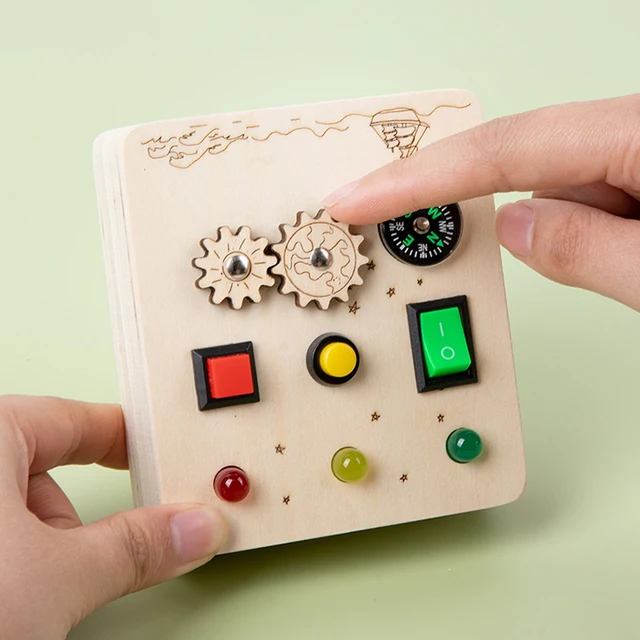 LED Light Up Switch Board - Montessori Educational Socket Toy