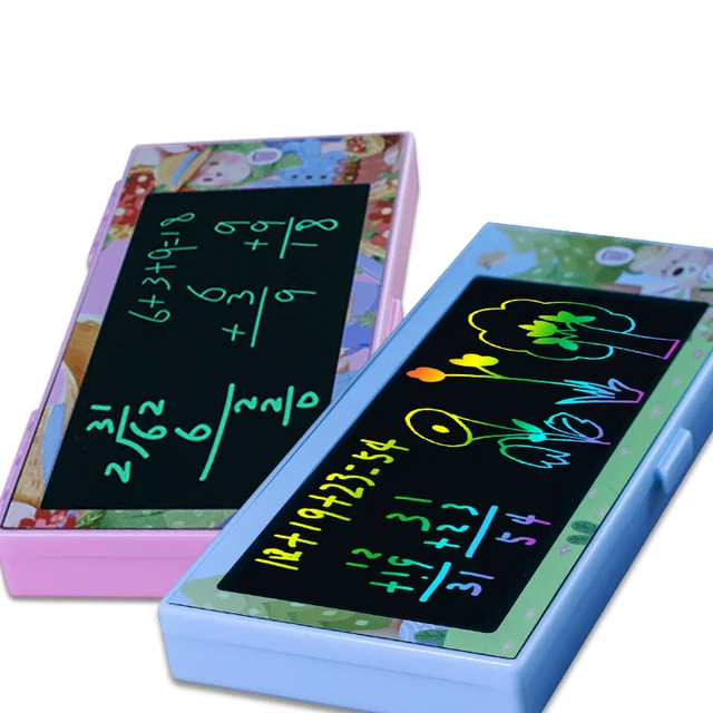 LCD Writing Screen Pencil Box for Kids – Reusable and Eco-Friendly Drawing Pad