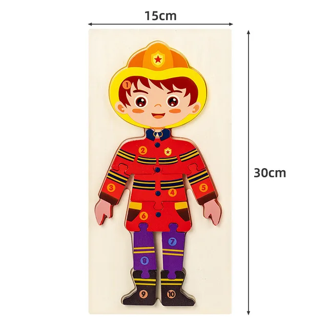 Public Heroes Puzzle - Wooden Character Puzzle - Wooden Jigsaw Puzzle