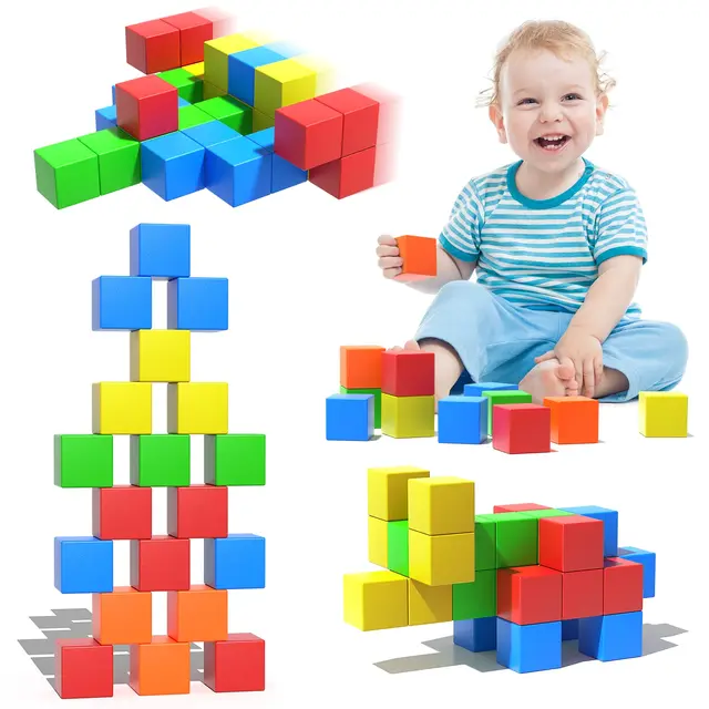 Magnetic Cubes 36pcs - Multi Colored Magnetic Cubes
