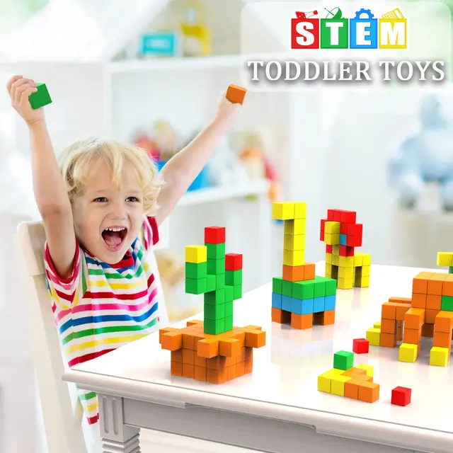 Magnetic Cubes 36pcs - Multi Colored Magnetic Cubes