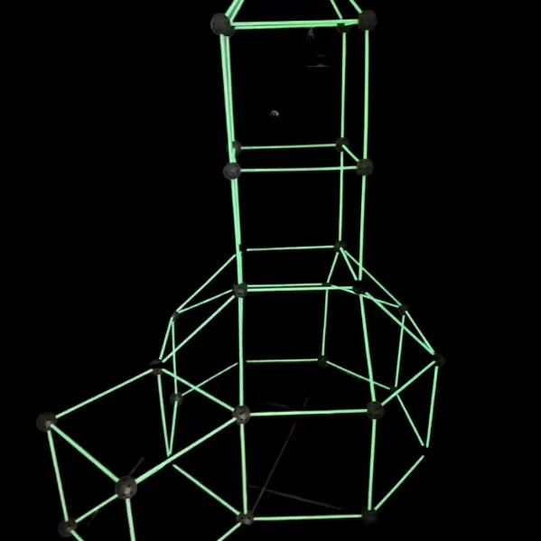 Glow-in-the-Dark Fort Building Kit for Kids - STEM Construction Toy