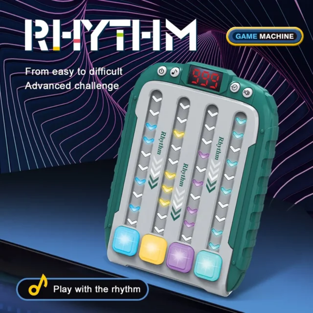 Interactive Rhythm Game Machine with LED Lights & Sound Effects – Fun for All Ages