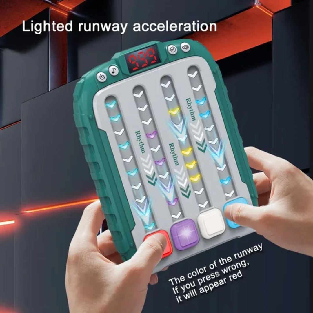 Interactive Rhythm Game Machine with LED Lights & Sound Effects – Fun for All Ages