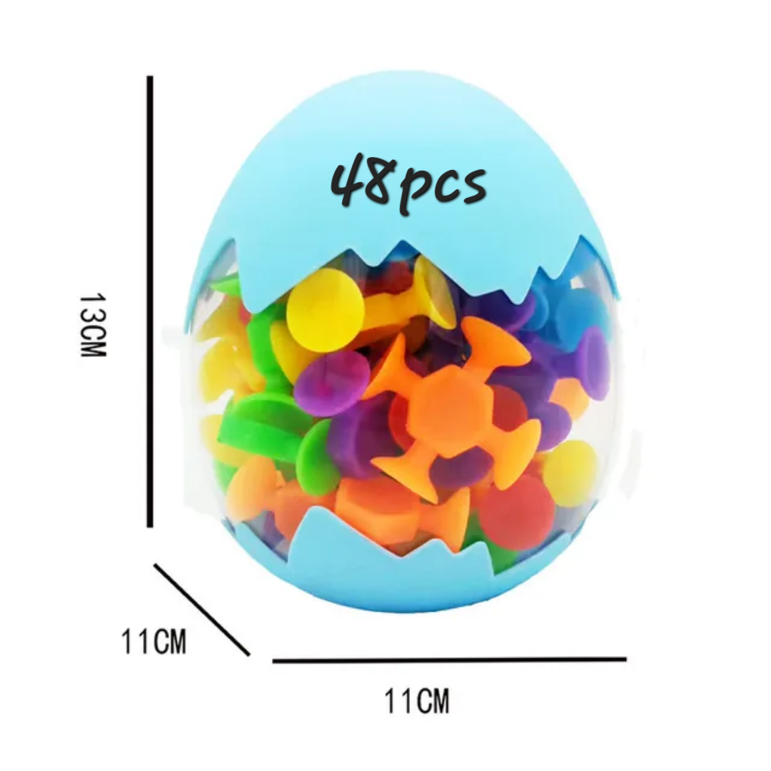 Suction Cup Toys 48pcs – Sensory Fun for Toddlers, Autistic Children & Travel Play
