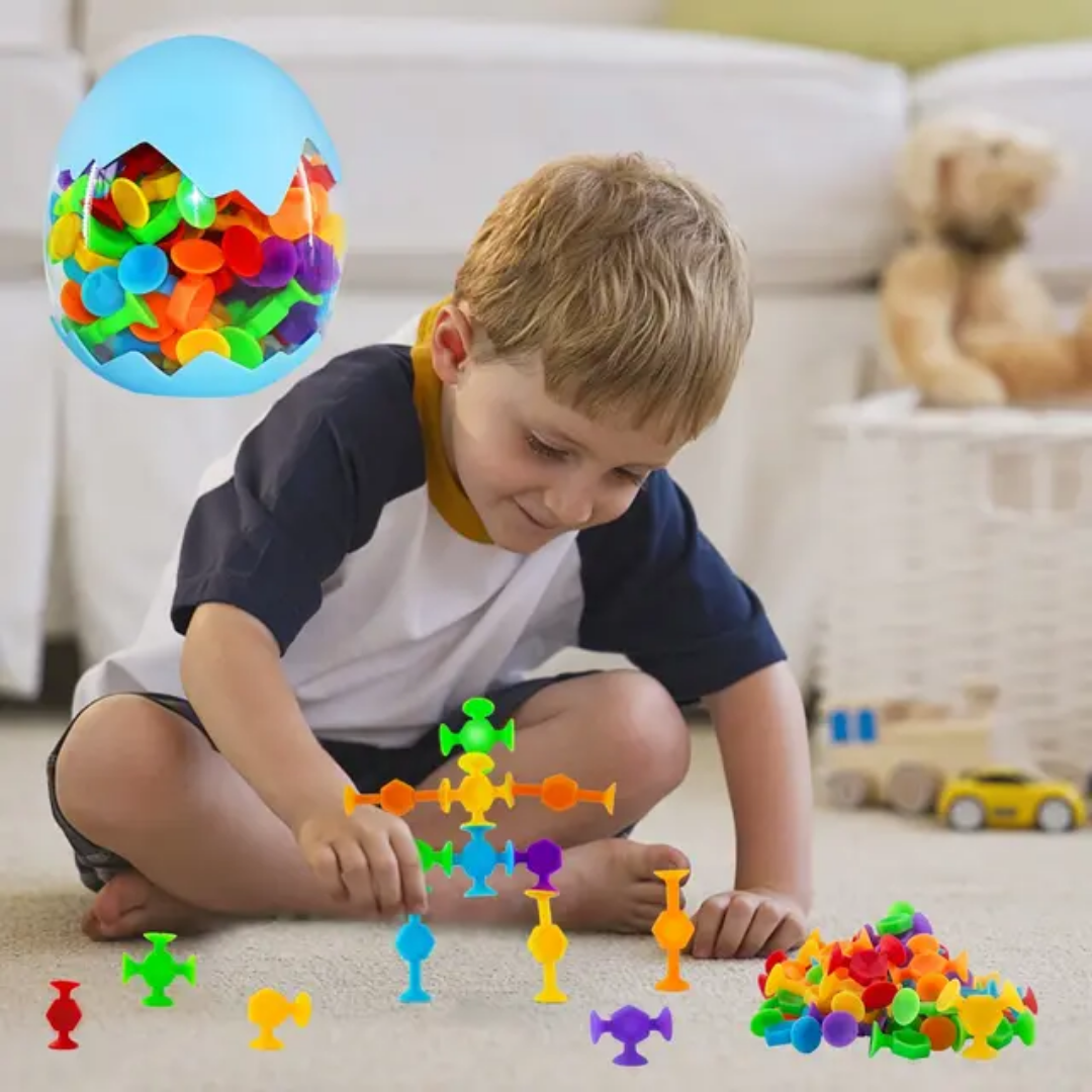 Suction Cup Toys 48pcs – Sensory Fun for Toddlers, Autistic Children & Travel Play