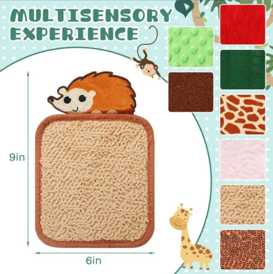 Felt Sensory Mats for Autistic Children Cartoon Animal Cognition Tiles Textured Pads Developmental Preschool Education Toys