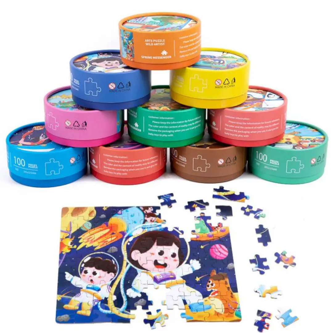 100-Piece Jigsaw Puzzle – Vibrant Themes & Quality Design