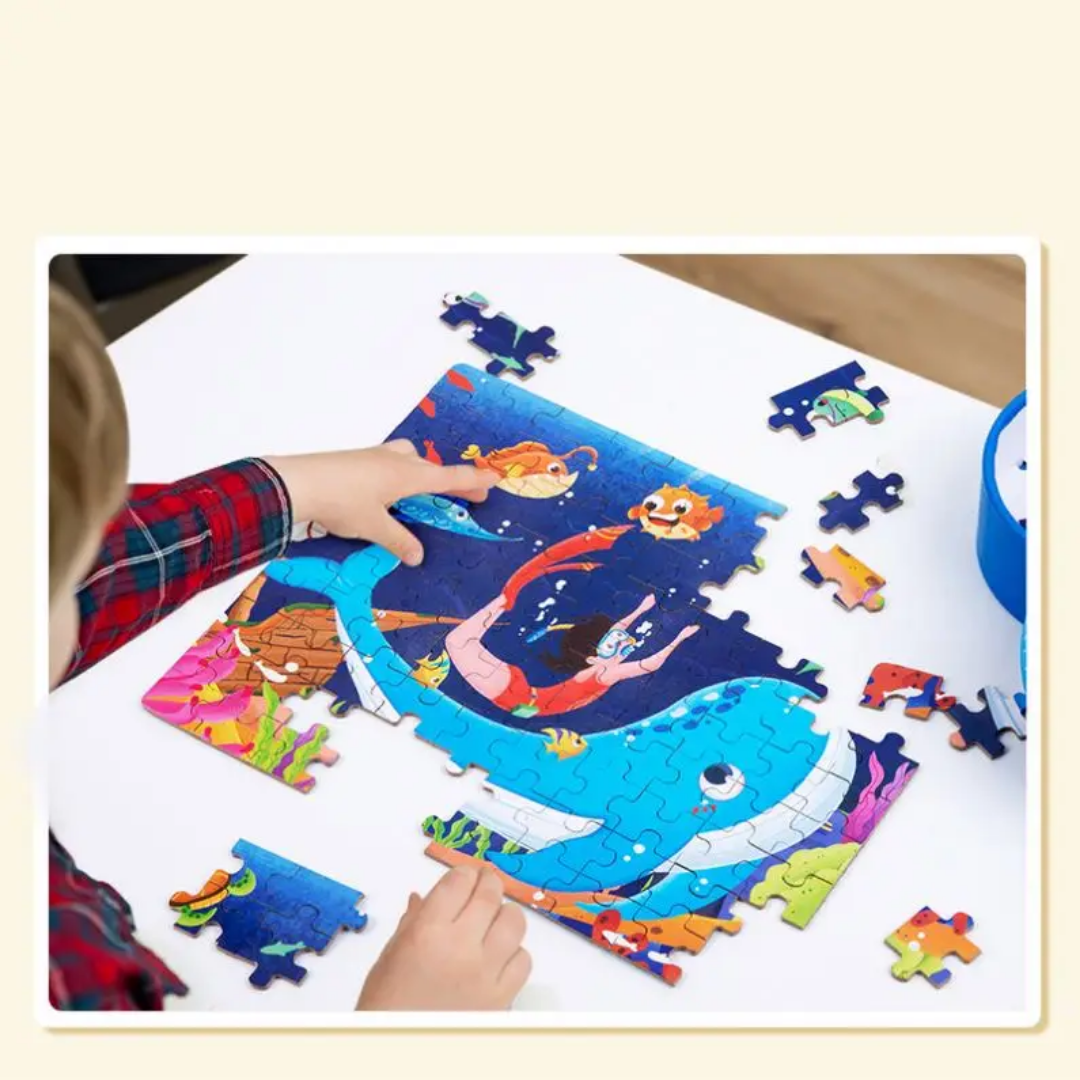 100-Piece Jigsaw Puzzle – Vibrant Themes & Quality Design