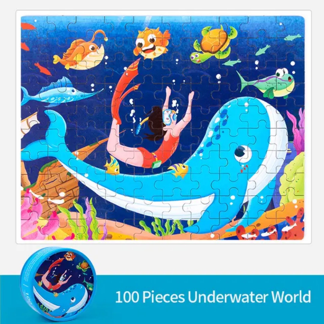 100-Piece Jigsaw Puzzle – Vibrant Themes & Quality Design