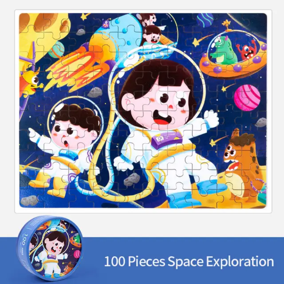 100-Piece Jigsaw Puzzle – Vibrant Themes & Quality Design