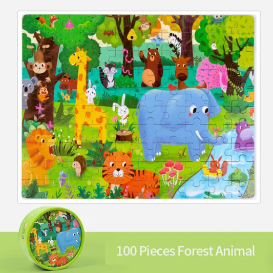100-Piece Jigsaw Puzzle – Vibrant Themes & Quality Design