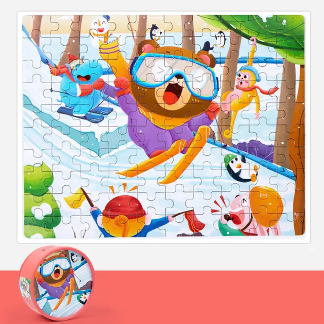 100-Piece Jigsaw Puzzle – Vibrant Themes & Quality Design