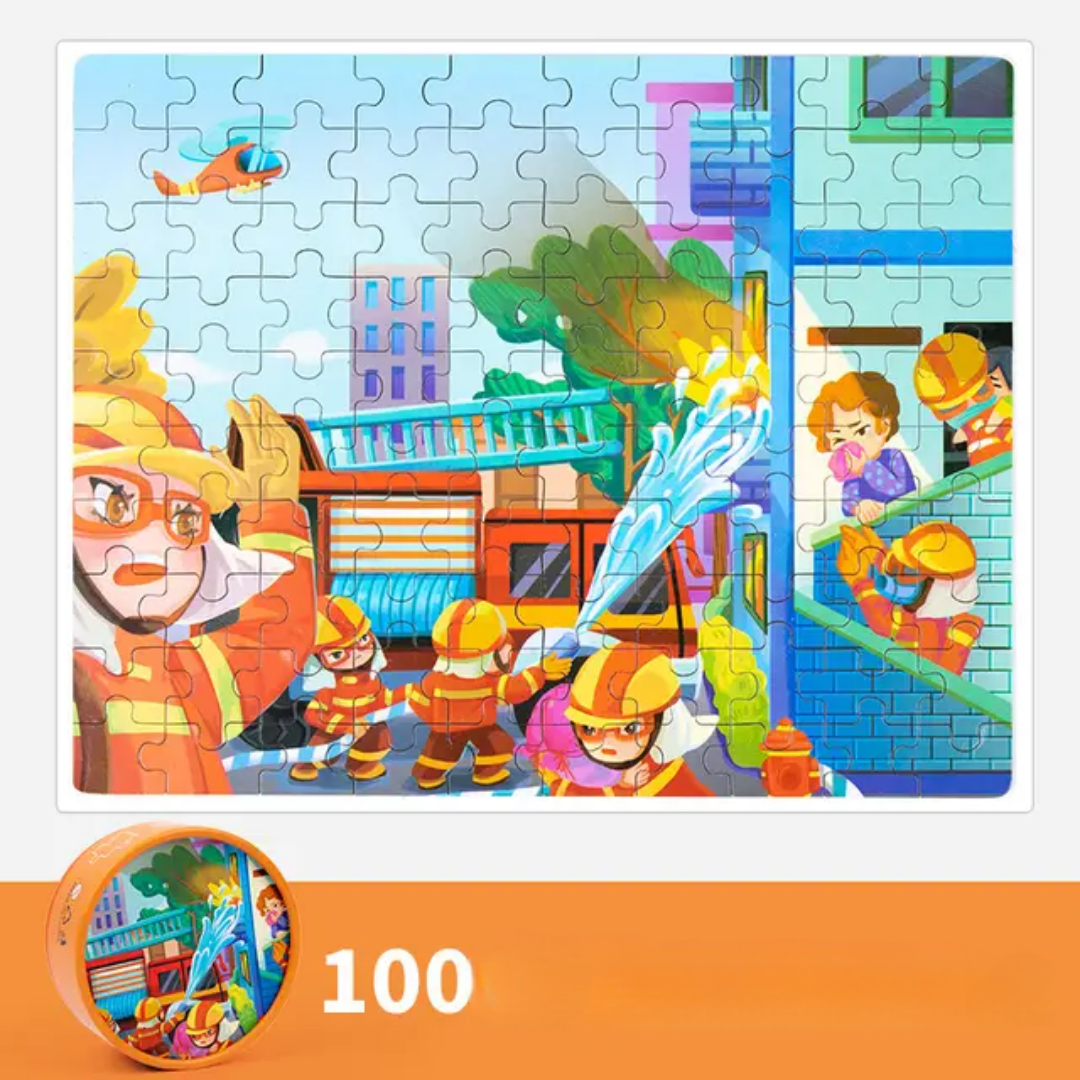 100-Piece Jigsaw Puzzle – Vibrant Themes & Quality Design
