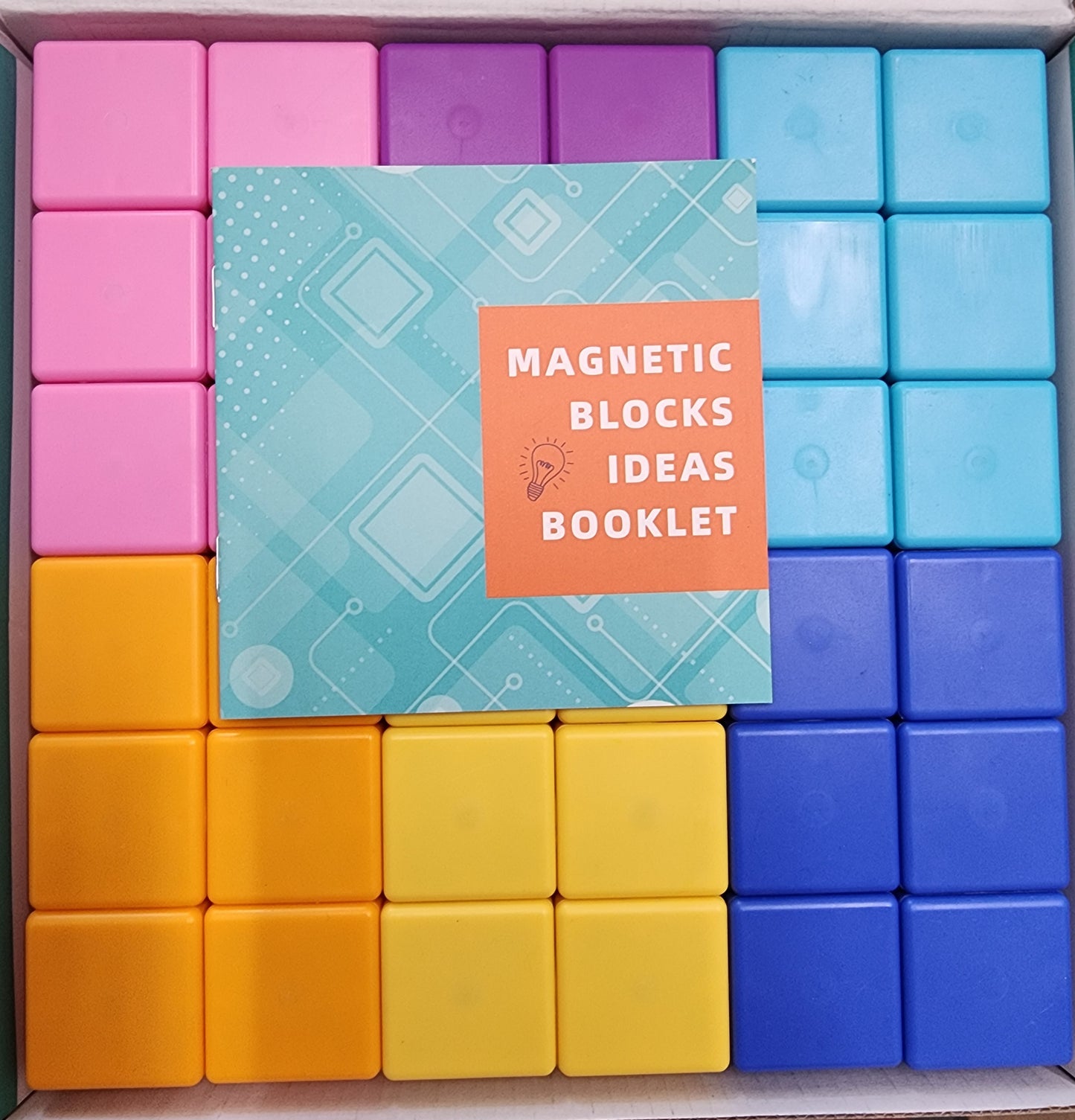 Magnetic Cubes 36pcs - Multi Colored Magnetic Cubes