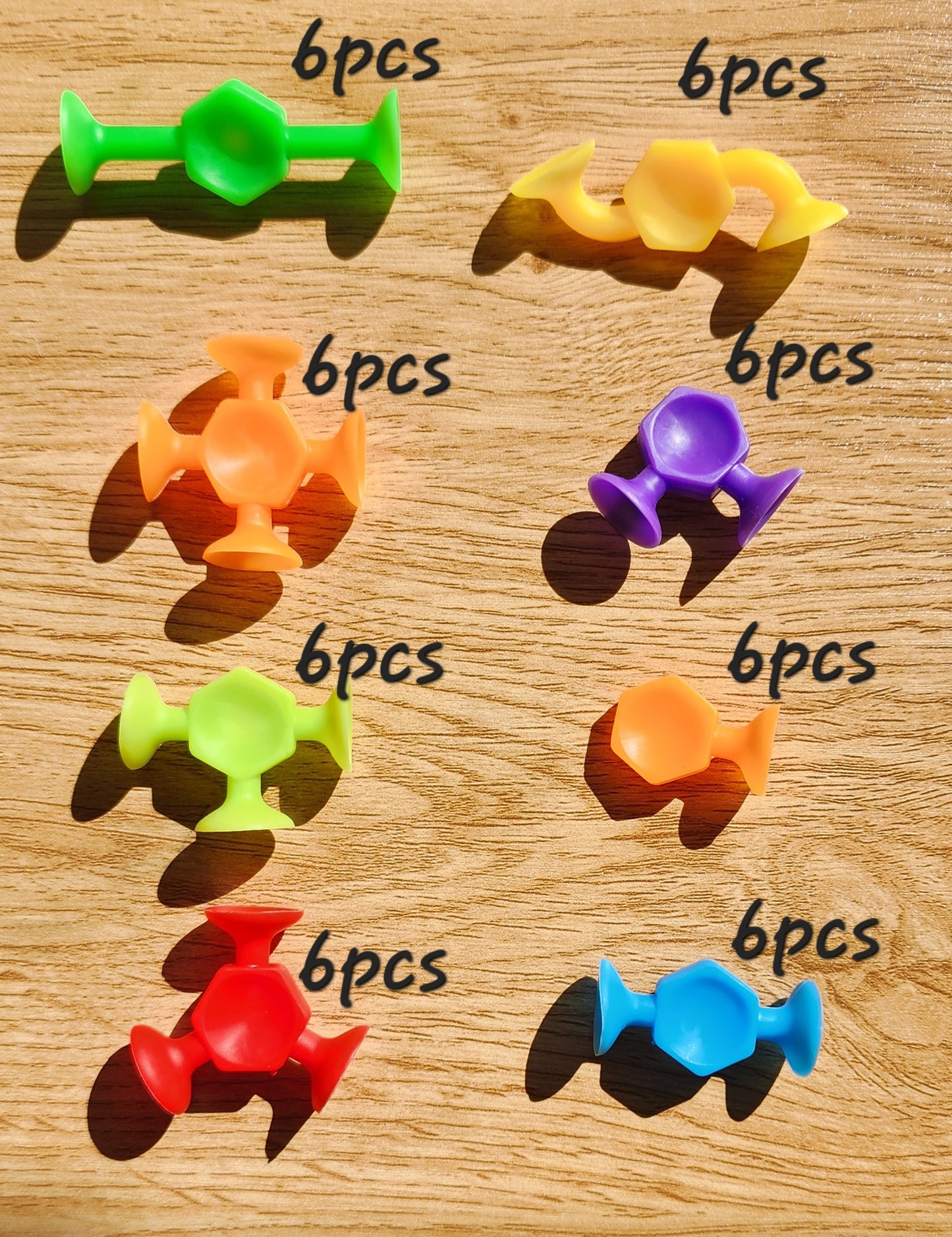 Suction Cup Toys 48pcs – Sensory Fun for Toddlers, Autistic Children & Travel Play