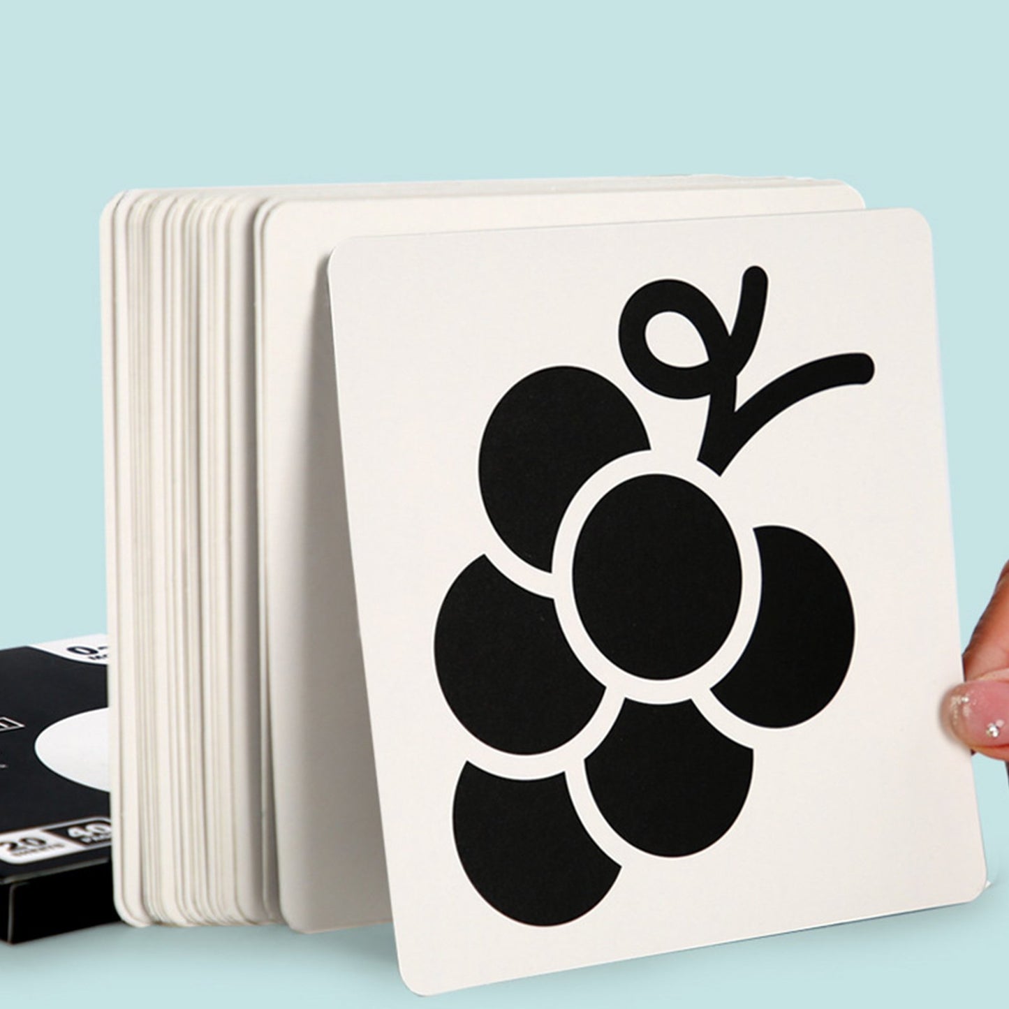 High-Contrast Baby Sensory Cards - Ideal for Early Visual Stimulation