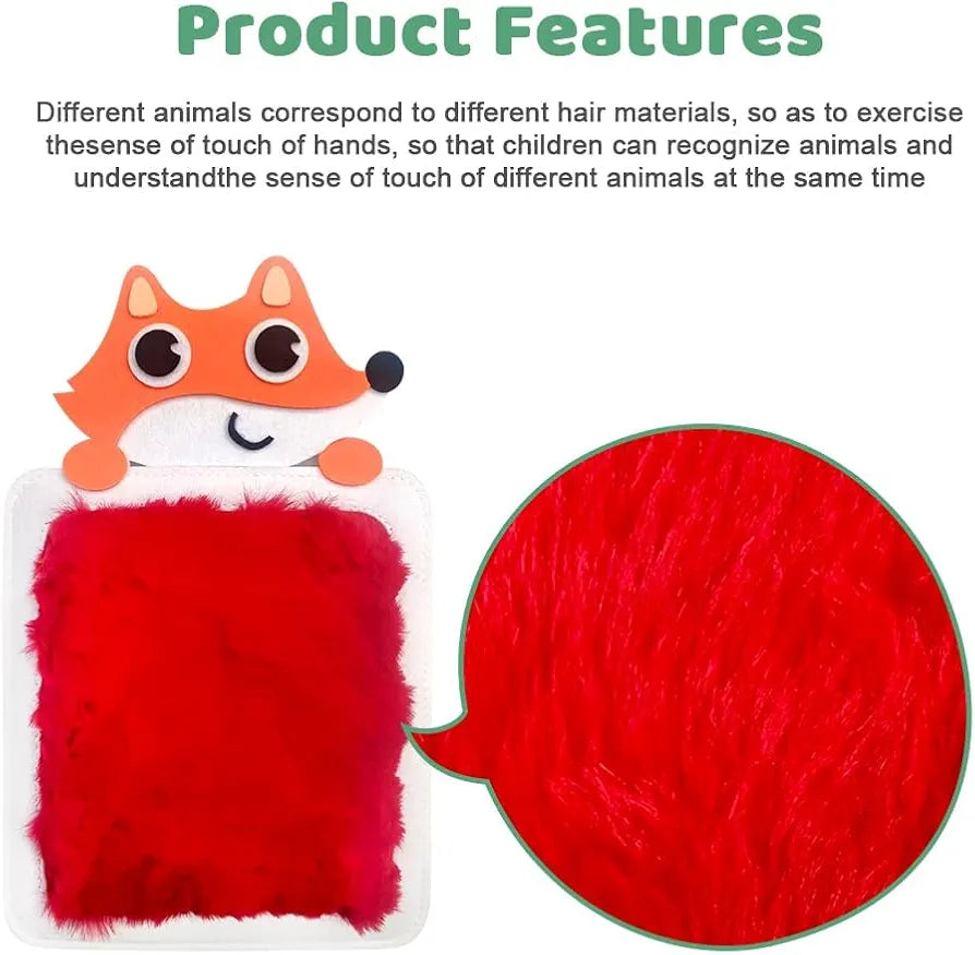 Felt Sensory Mats for Autistic Children Cartoon Animal Cognition Tiles Textured Pads Developmental Preschool Education Toys