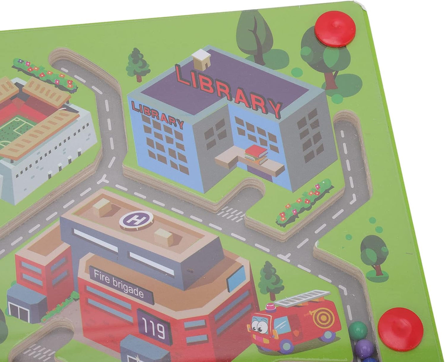 Kids Magnetic Maze Puzzle - City Traffic Learning Toy