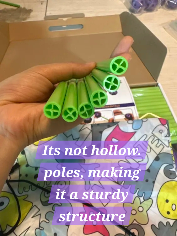 Glow-in-the-Dark Fort Building Kit for Kids - STEM Construction Toy