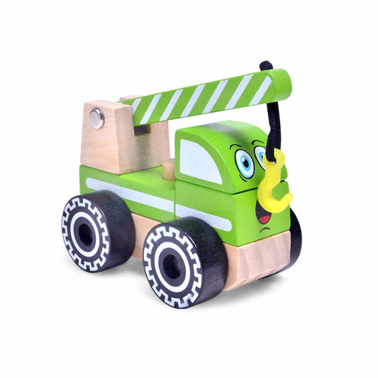 Wooden Stacking Carne Toy - Wooden Construction Crane