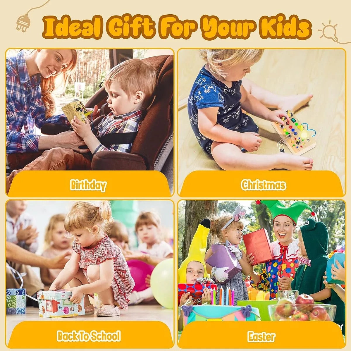 Wooden Switch Board for Toddlers – Safe, Educational &amp; Screen-Free Fun!&nbsp;
