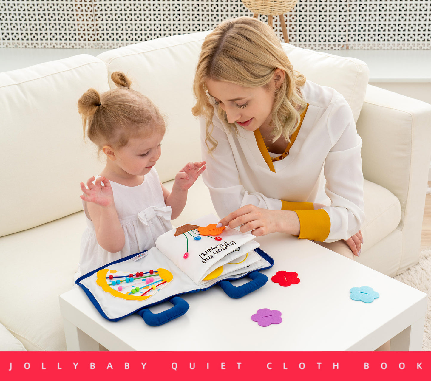 Montessori-Inspired Fabric Busy Books – Soft, Interactive Learning Toys for Toddlers (Choose from 4 Themes)