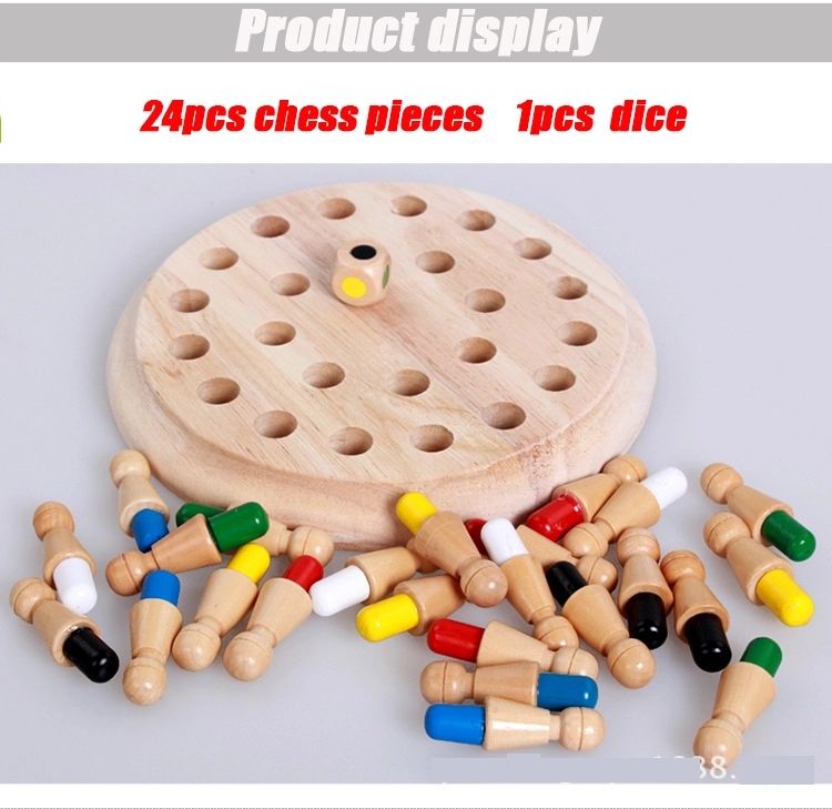 Children's Memory Chess – Wooden Memory Game for Kids